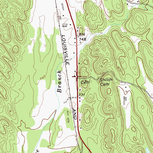 Topographic Map of Igo (historical), GA