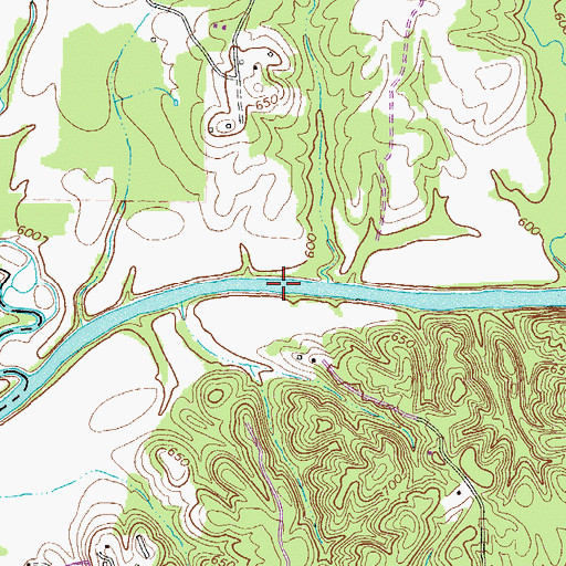 Topographic Map of Johnson Ferry (historical), GA