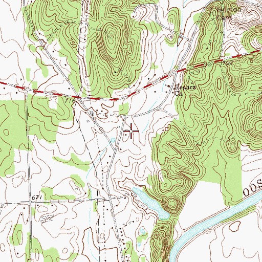 Topographic Map of Tolbert Elementary School, GA