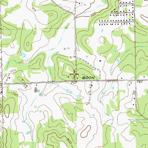 Topographic Map of Owens Chapel (historical), GA