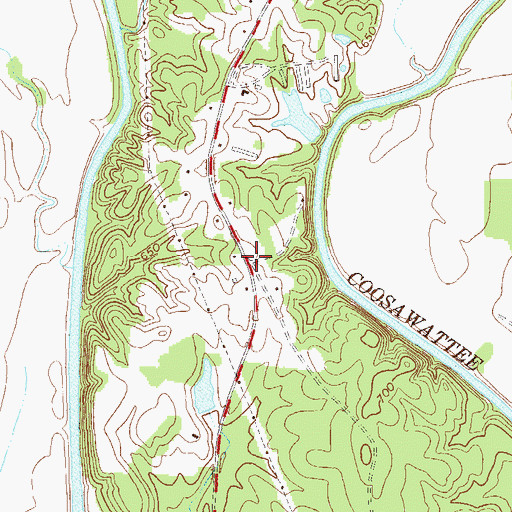 Topographic Map of Rowland Hill School (historical), GA