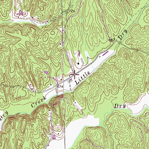 Topographic Map of Wheeler (historical), GA