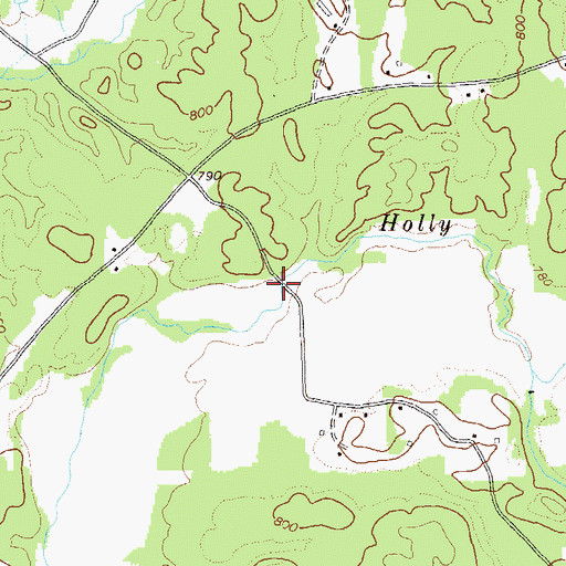 Topographic Map of Charlie Kendrick Memorial Bridge, GA