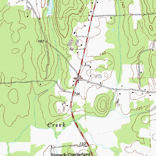 Topographic Map of Dunn Store (historical), GA