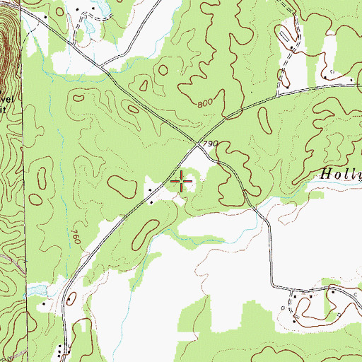 Topographic Map of Eton Chapel, GA