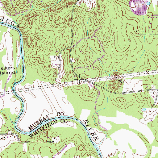 Topographic Map of Keith Road Baptist Church, GA
