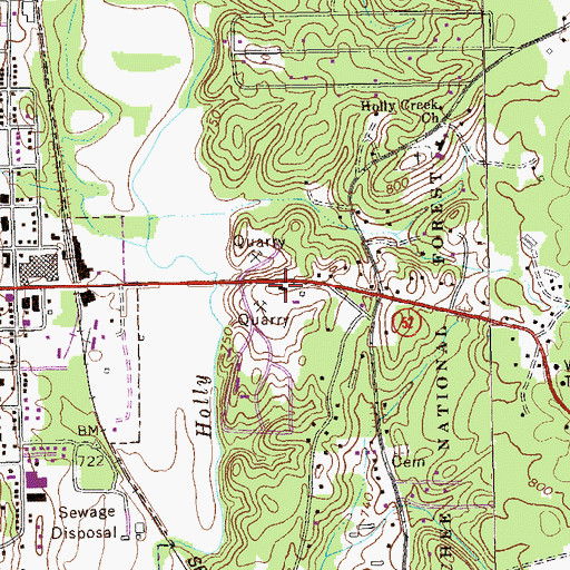 Topographic Map of Murray County Farm (historical), GA
