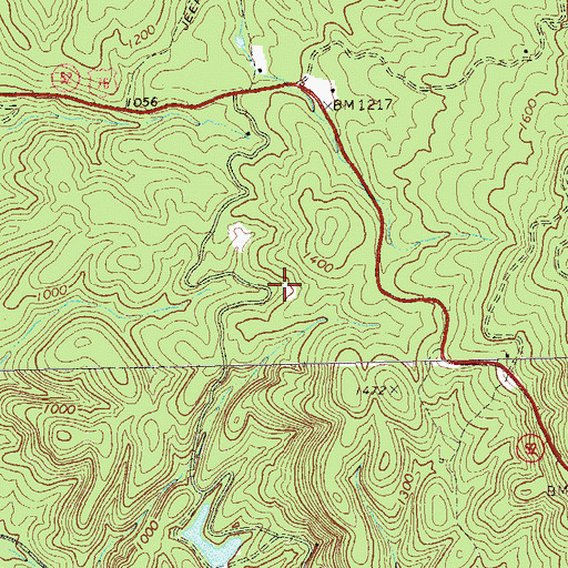 Topographic Map of Southern Mine, GA