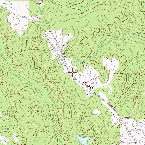 Topographic Map of Victory Church, GA