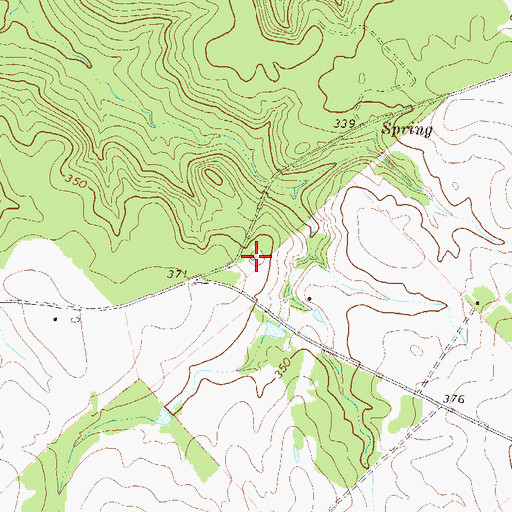 Topographic Map of Cedar Hill School (historical), GA