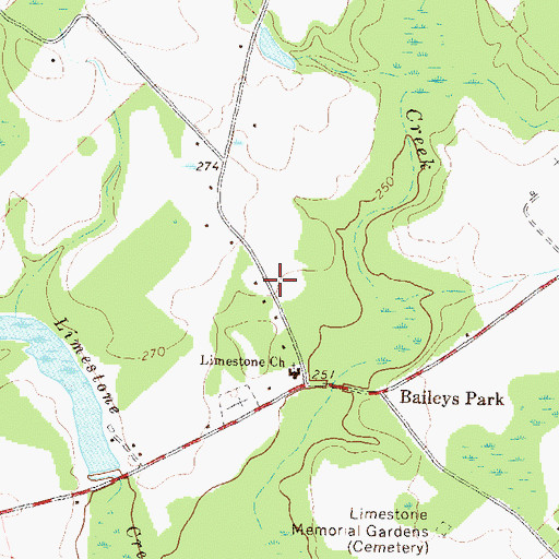 Topographic Map of Limestone School (historical), GA