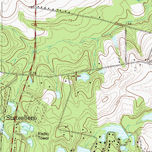 Topographic Map of Brannen School (historical), GA