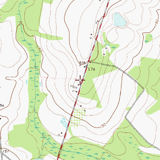 Topographic Map of Brannen School (historical), GA