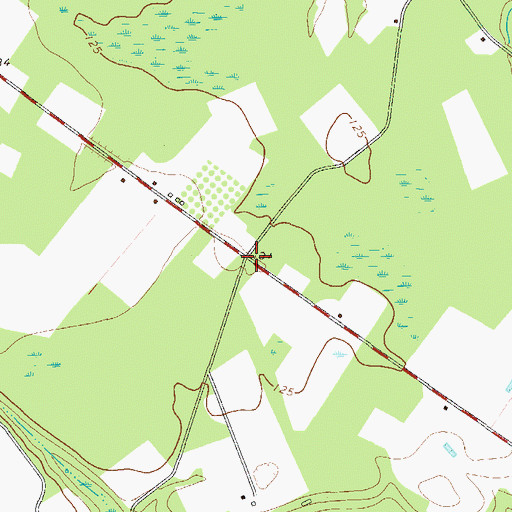 Topographic Map of Knight School (historical), GA