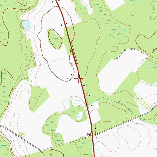 Topographic Map of Savannah Road School (historical), GA