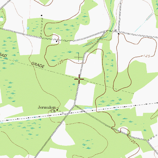 Topographic Map of Scotts Spur (historical), GA