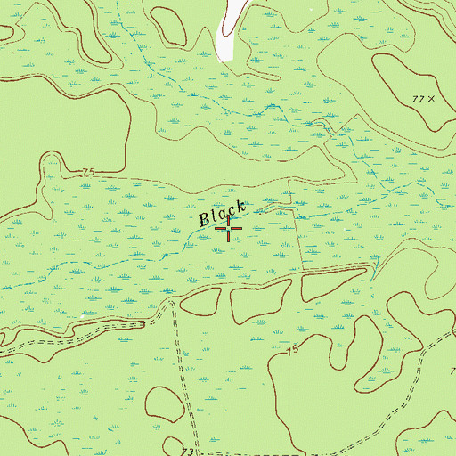 Topographic Map of Upper Dugger Ford, GA