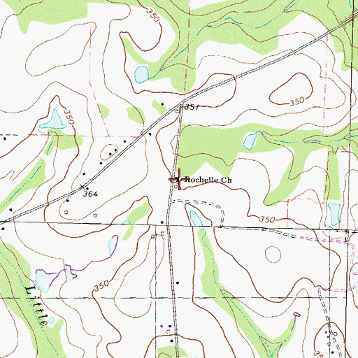 Topographic Map of Rochelle School (historical), GA