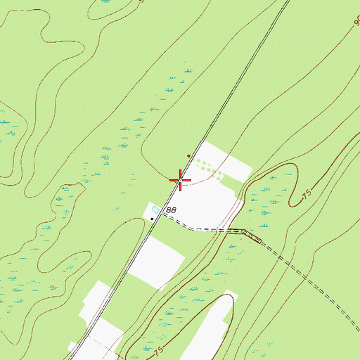 Topographic Map of Dasher School (historical), GA