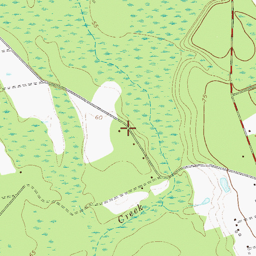 Topographic Map of Riverside School (historical), GA