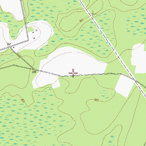 Topographic Map of Shiloh School (historical), GA