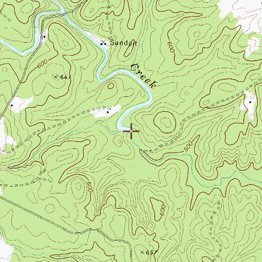 Topographic Map of Elberton Powerplant, GA