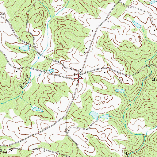 Topographic Map of Match, GA