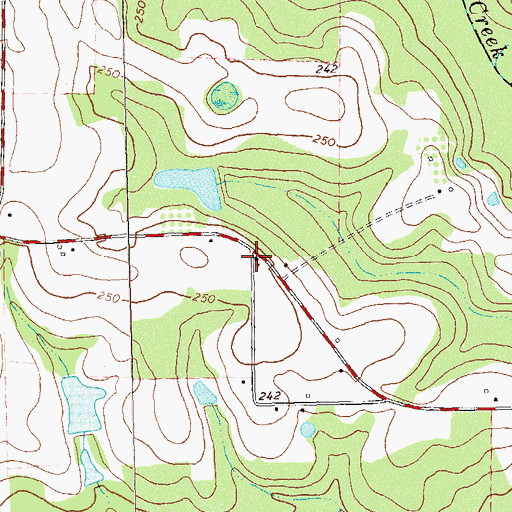 Topographic Map of Arbordale Church, GA