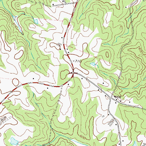 Topographic Map of Jeptha, GA
