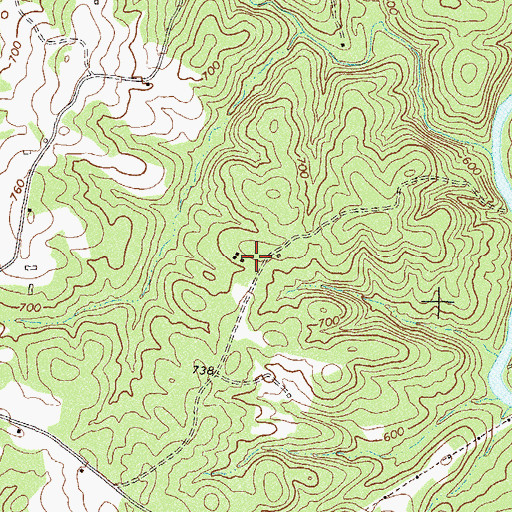 Topographic Map of Madison Springs, GA
