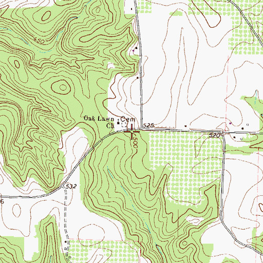 Topographic Map of Matthews School (historical), GA