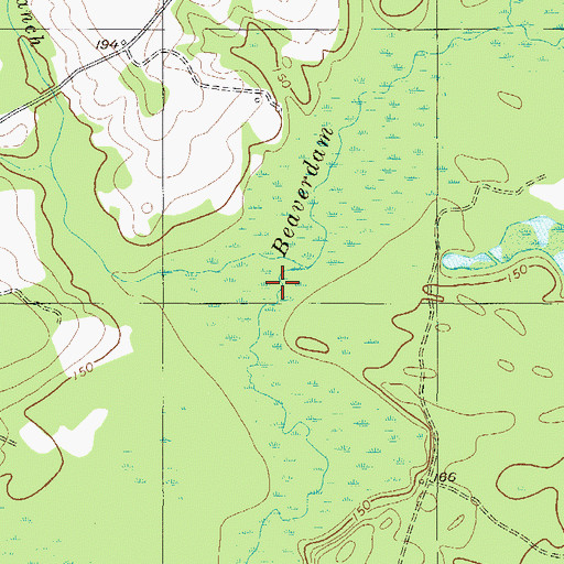 Topographic Map of Six Bridges (historical), GA