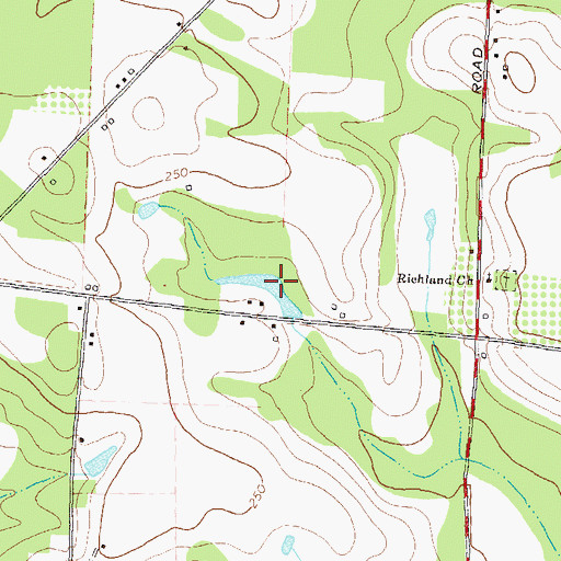 Topographic Map of Turner Pond, GA