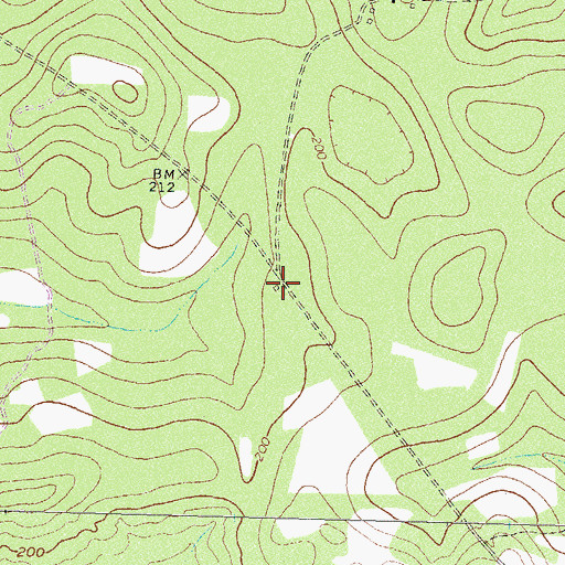 Topographic Map of Zion Church (historical), GA