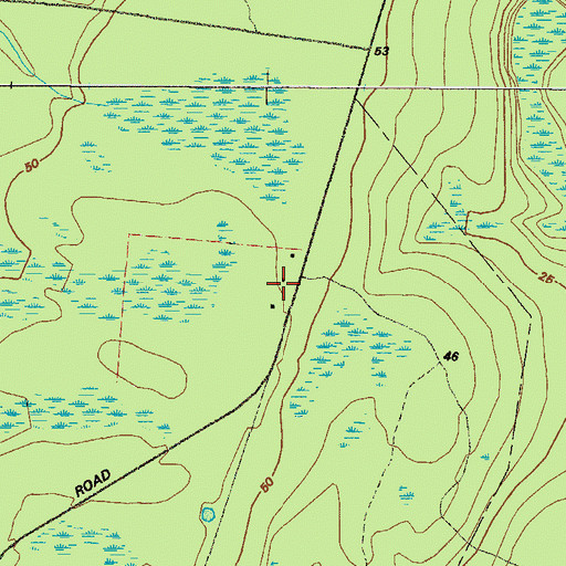 Topographic Map of Hopewell School (historical), GA