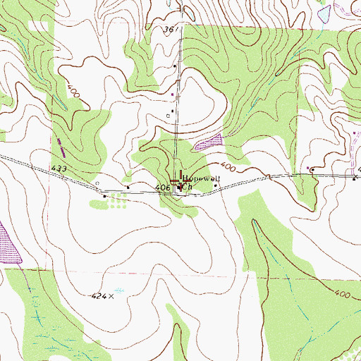 Topographic Map of Morris Hill School (historical), GA