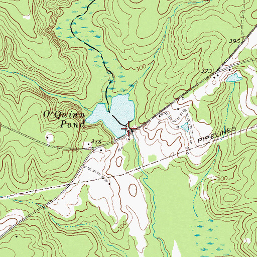 Topographic Map of Allen Mill (historical), GA