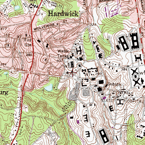 Topographic Map of Asylum Station (historical), GA