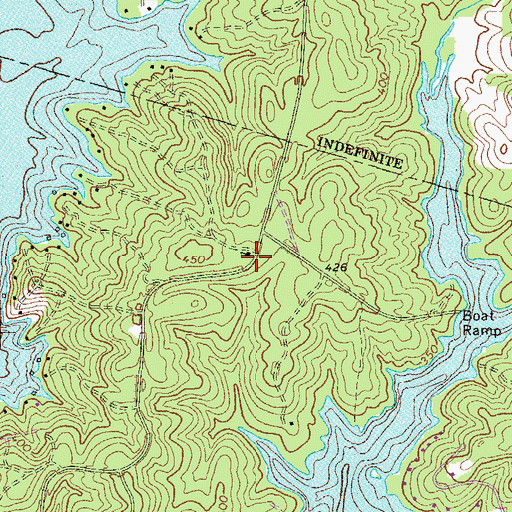 Topographic Map of Bass School (historical), GA