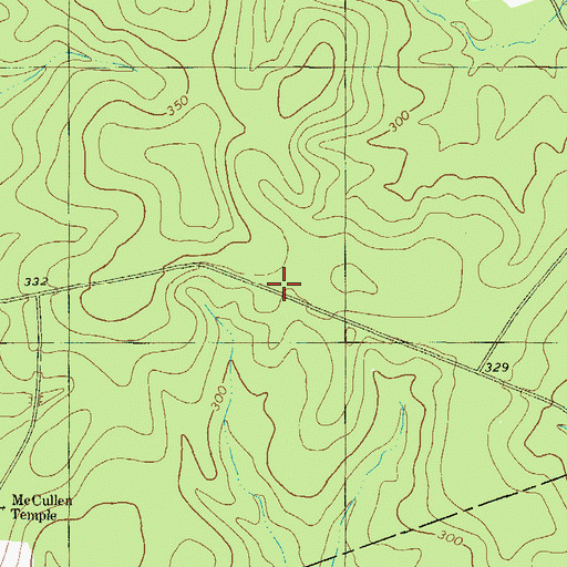 Topographic Map of Cullen School (historical), GA