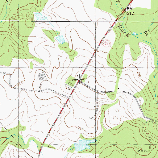 Topographic Map of Little Buckhead School (historical), GA