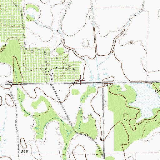 Topographic Map of Piney Grove Church (historical), GA