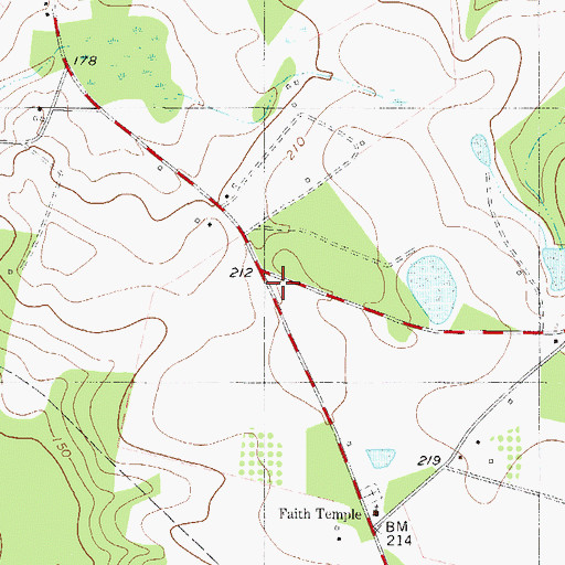 Topographic Map of Captolo School (historical), GA