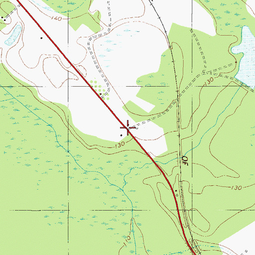 Topographic Map of Eureka Springs (historical), GA