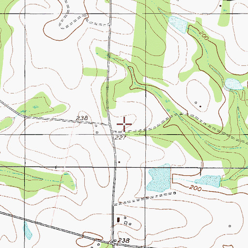 Topographic Map of Gilgal School (historical), GA