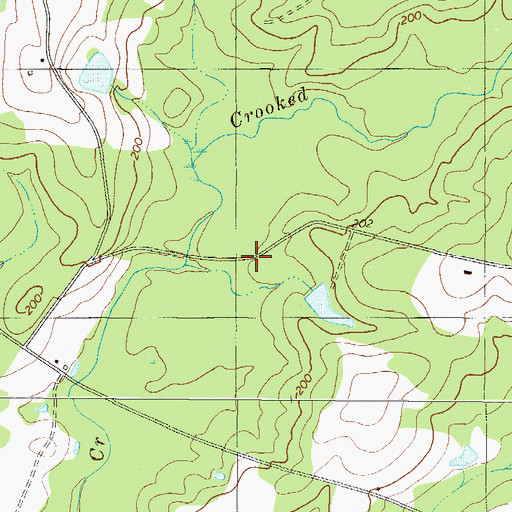 Topographic Map of Little Horse Creek School (historical), GA
