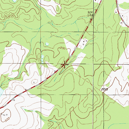 Topographic Map of Walker Academy (historical), GA