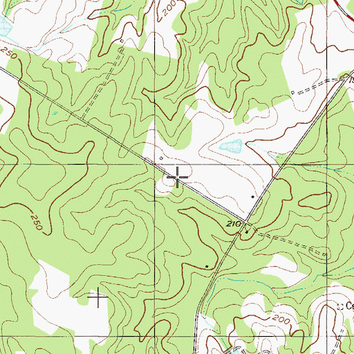 Topographic Map of Wesley School (historical), GA