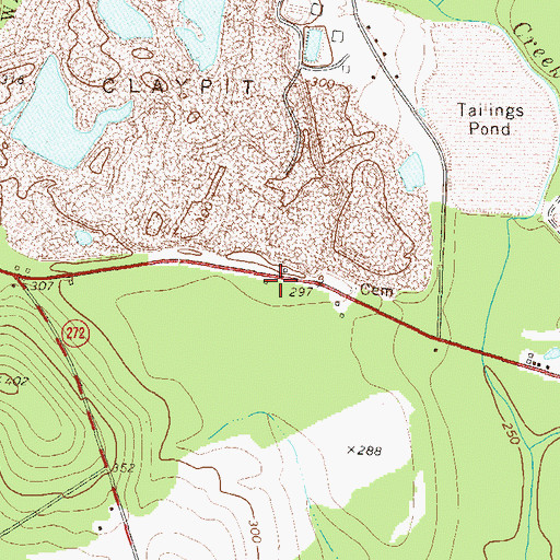 Topographic Map of Cox School (historical), GA