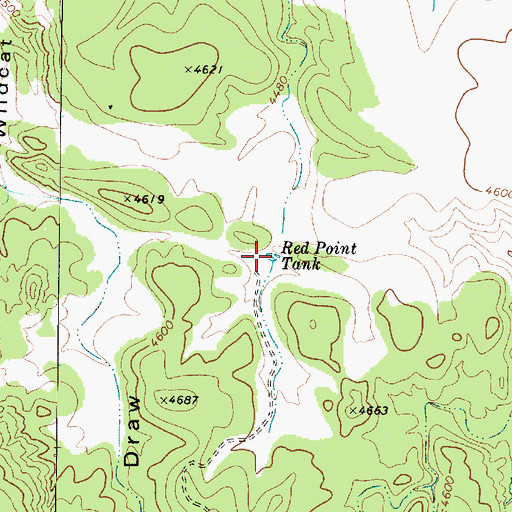 Topographic Map of Red Point Tank, AZ
